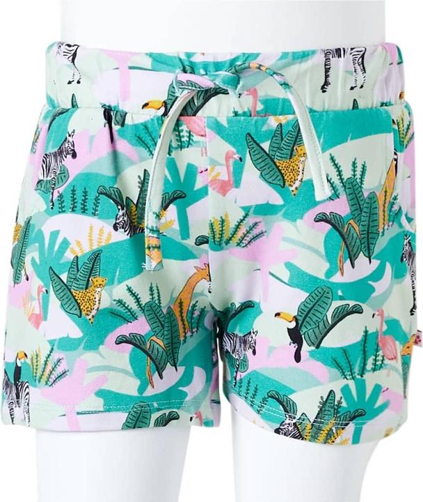 Produktbild VidaXL Kindershorts mit Kordelzug Helles Minzgrün 128,Material (128)