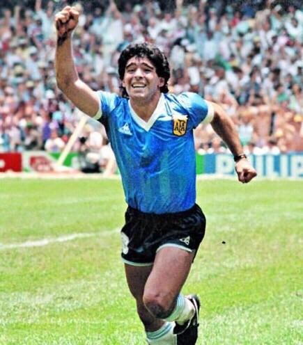 Actual product image Copa Football Maradona Argentina 1986 Away Tribute Shirt (M)