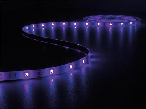 Actual product image LED Strips Consumer KIT WITH SOUND-CONTROLLED FLEXIBLE LED STRIP, CONTROLLER AND POWER SUPPLY - RGB - 150 LEDs - 5 m... (500 cm)