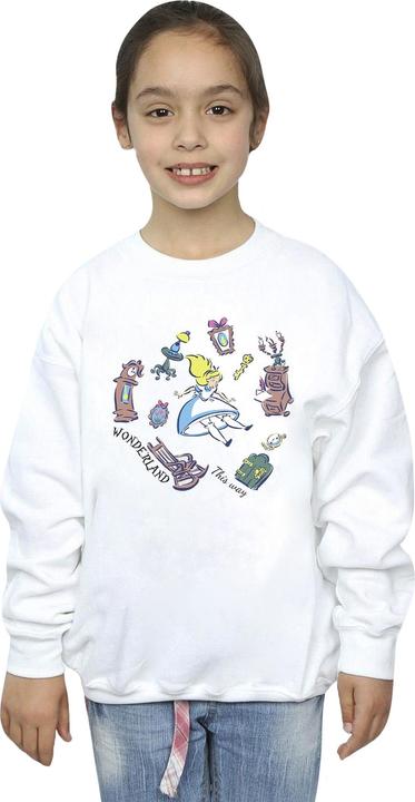 Produktbild Disney Mädchen Alice im Wunderland Falling Sweatshirt (140, 146)