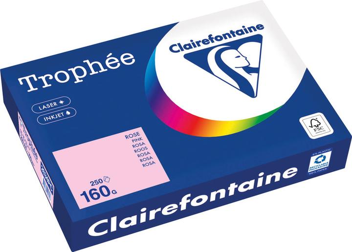 Produktbild Clairefontaine Universalpapier Trophée farbig (160 g/m², 250 x, A4)