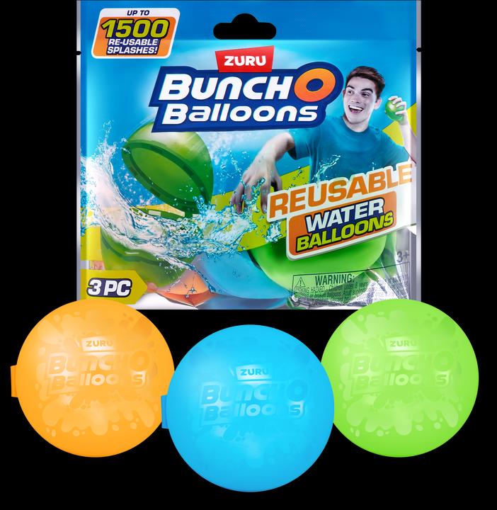 Produktbild Zuru Bunch O Balloons Wiederverwendbare Wasserballons 3er Pack ass.