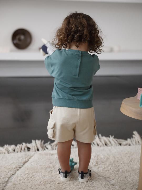 Immagine prodotto Vertbaudet Baby Sweatshirt mit Druckknöpfen hinten und Recycling-Polyester (92)