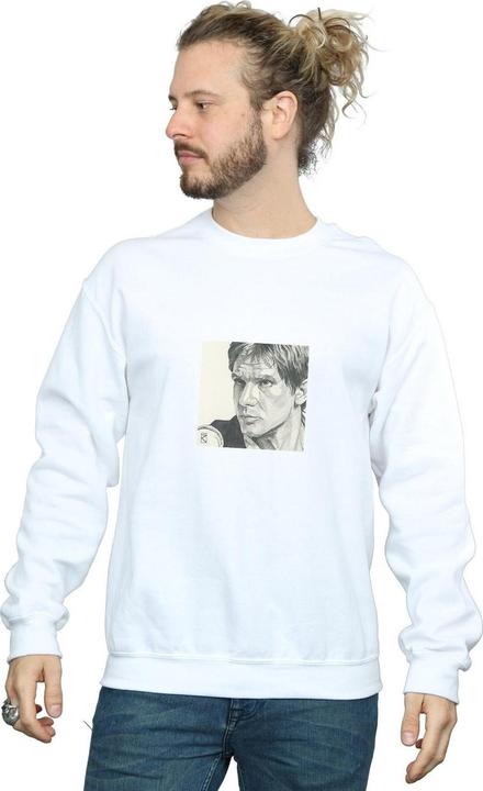 Actual product image Star Wars Mens Han Solo Drawing Sweatshirt (XL)