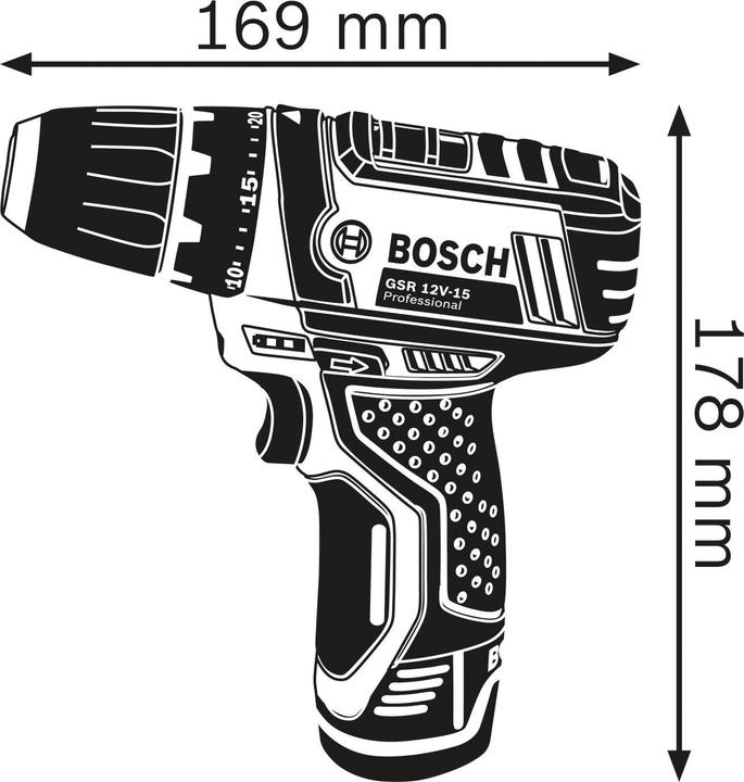 Immagine prodotto Bosch Professional GSR 12V-15 (Batteria ricaricabile)