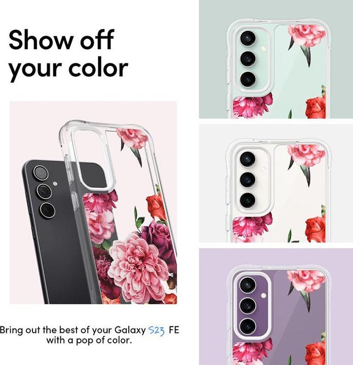 Produktbild Cyrill Cecile Sam S23 FE rose floral ACS06386 (Samsung Galaxy S23 FE)