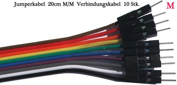 Image du produit OEM Câble de liaison (30cm) M/M 10 pcs 24AWG