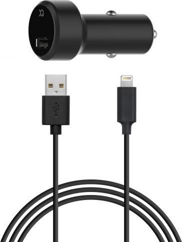 Produktbild Xqisit Car Charger 2.4A Single USB+Lightn.