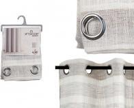 Image du produit Giftdecor rideau à rayures gris clair 140x260 cm (140 x 260 cm)