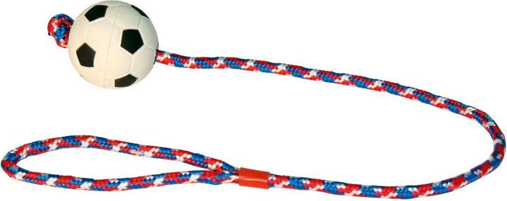 Actual product image Kerbl Sponge rubber ball on rope (Ball toy dog)