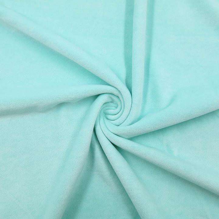 Actual product image Stoffrestposten Nicki Supersoft - Mint - Minimum quantity: 1 metre