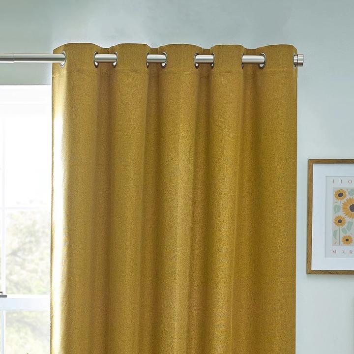 Actual product image Furn Dawn Eyelet Curtains (137 x 167 cm)