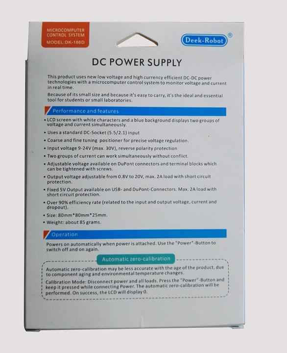 Actual product image Deek-Robot MiNi DC Power Supply 0.8V 20V