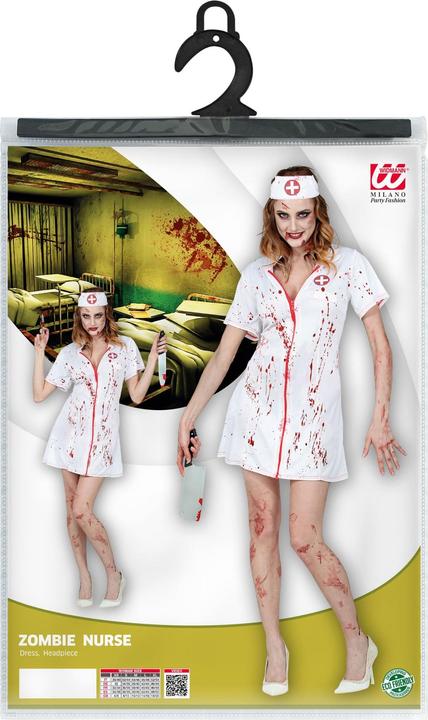 Produktbild Widmann Zombie Krankenschwester Damenkostüm (L)