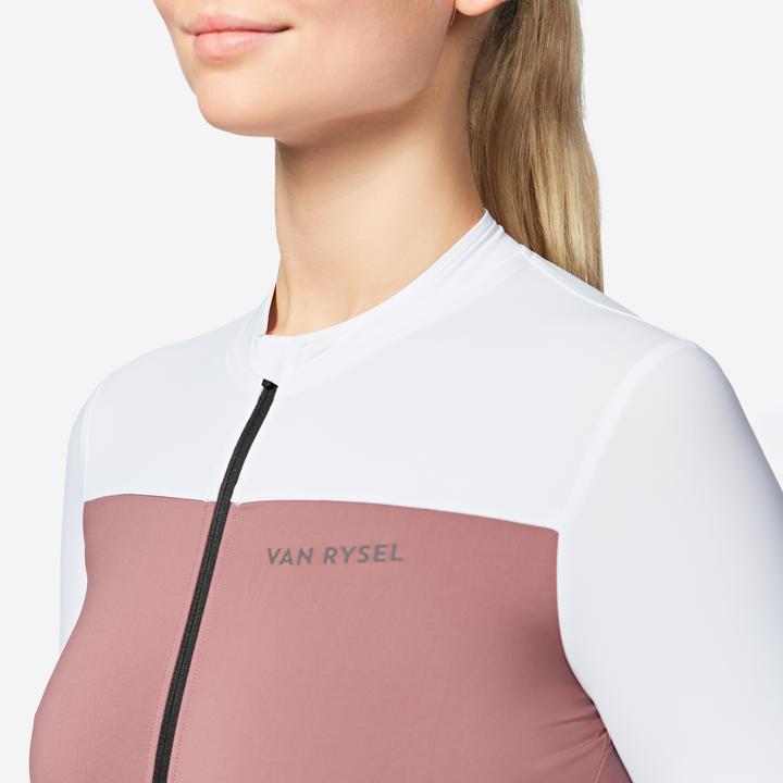 Image du produit Van rysel Maillot vélo route manches courtes été ajusté femme - EDR 2 rose (XS)
