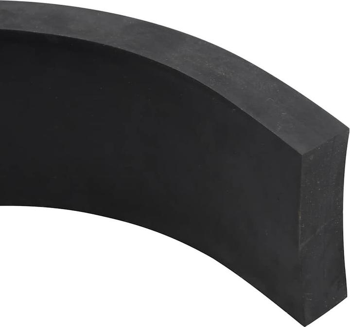 Produktbild VidaXL Schürfleiste Gummi Schwarz 80x10x2 cm Schürfleiste Gummilippe