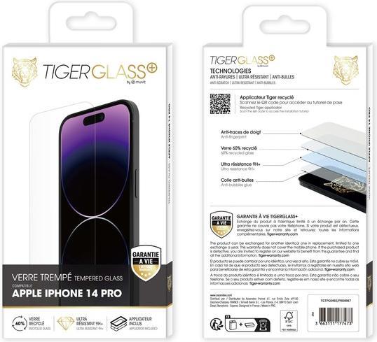 Immagine prodotto Tiger Pellicola di vetro riciclato (1 Pezzo/i, Apple iPhone 14 Pro)
