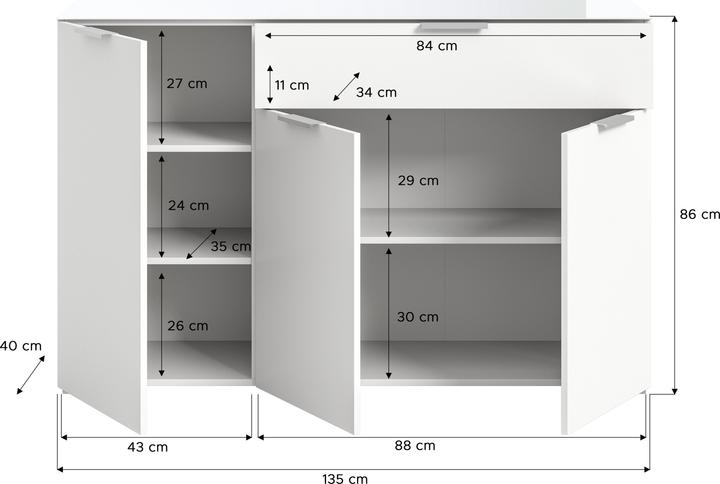Actual product image Xonox Home Ray (135 x 86 x 40 cm)