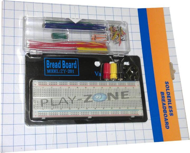 Produktbild OEM Full-Size Breadboard mit Verbindungsklemmen und Steckkabel C (Breadboard)