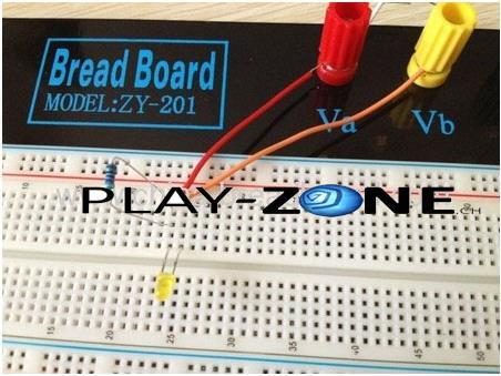 Produktbild OEM Full-Size Breadboard mit Verbindungsklemmen und Steckkabel C (Breadboard)