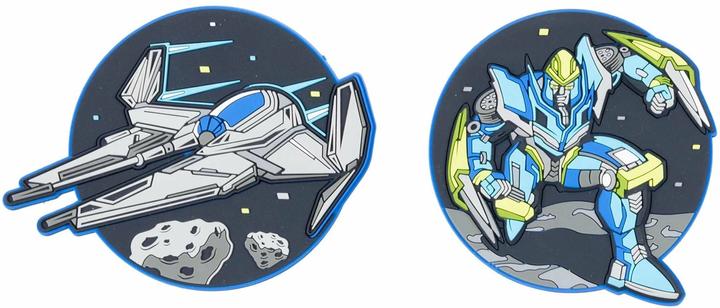 Produktbild Schneiders Badges Spaceship + Transformers, 2 Stück (Zusätzliche Polsterung)