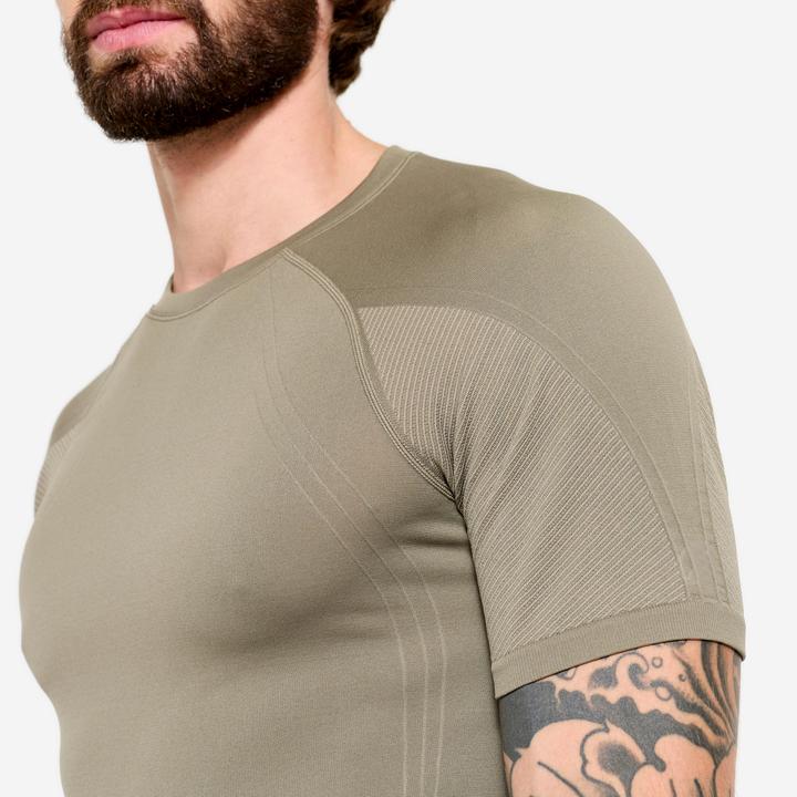 Produktbild Kimjaly T-Shirt Yoga Herren Zweite-Haut-Effekt - kaschmirbeige (L)
