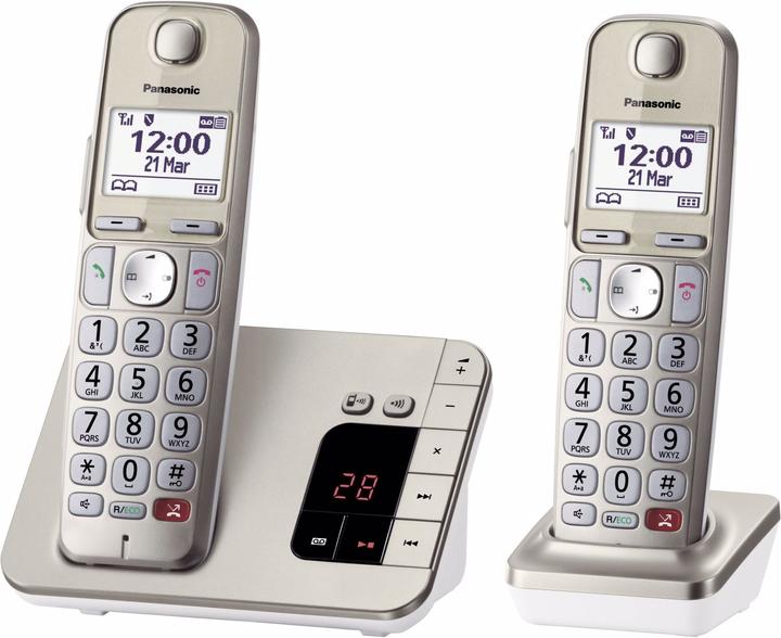 Actual product image Panasonic KX-TGE262GN Duo champagne