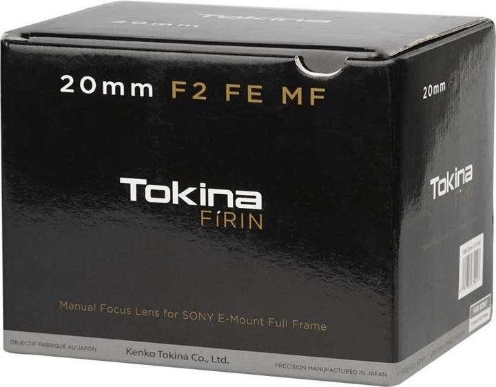 Produktbild Tokina Firin 20mm F2 FE MF Sony FF E-mount (Sony E, Vollformat, APS-C / DX)