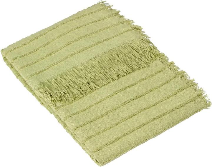 Produktbild Furn Überwurf Hazie gewebter Stoff Linear (180 x 130 cm)