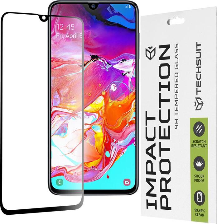 Actual product image Techsuit - 111D Full Cover / Full Glue Glass - Samsung Galaxy A70 / A70s / A90 5G - Black (1 Piece, Samsung Galaxy A90 5G, Samsung Galaxy A70, Samsung Galaxy A70S)