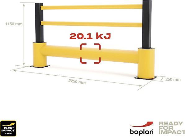 Actual product image Boplan Crash protection railing FLEX IMPACT