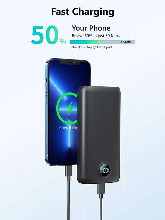Actual product image Debopo Power Bank 27000mAh (27000 mAh, 22.50 W, 22.50 Wh)
