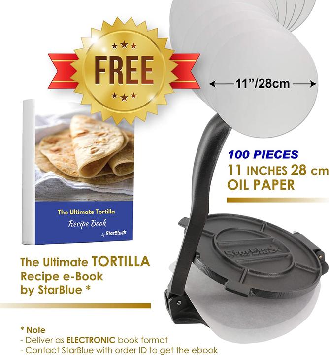 Immagine prodotto StarBlue Pressa per tortilla da 10 pollici