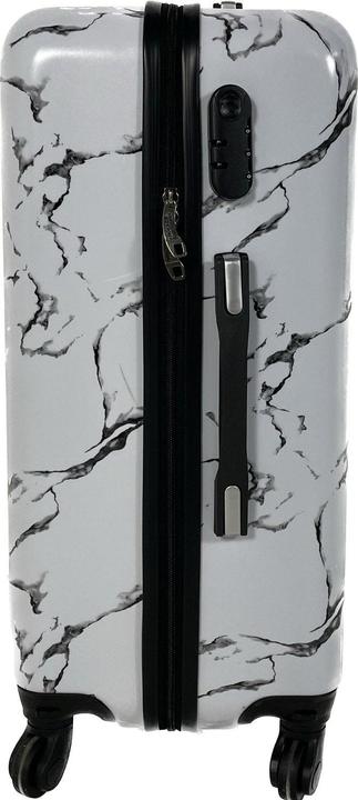 Actual product image Trolleymax Trolleymaxx travel case marble white matt (L (90 - 115l))