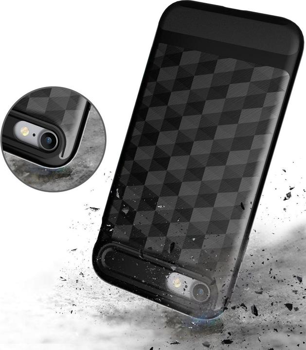 Produktbild König Design Apple iPhone 8 Hülle Case Handy Cover Schutz Tasche Schutzhülle Bumper Schwarz (Apple iPhone 8)