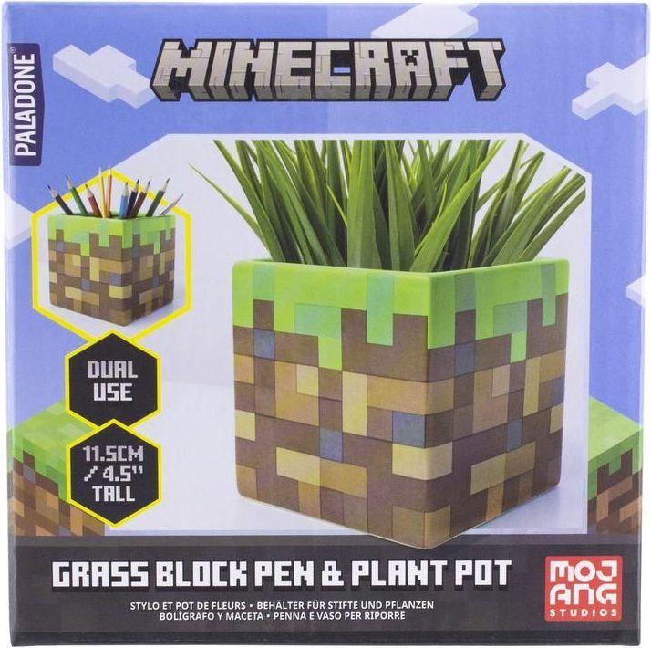 Produktbild Paladone Products Minecraft Grass Block Pen & Plant Pot