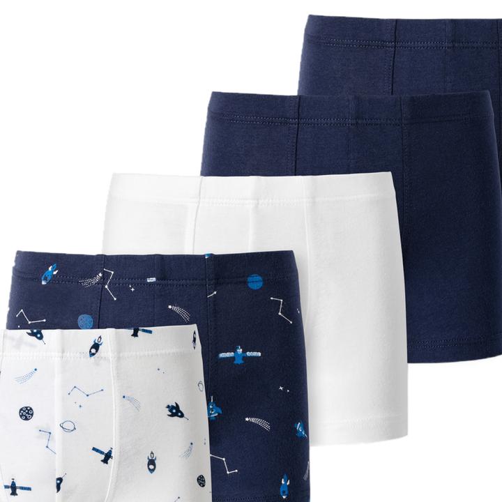 Actual product image Schiesser Pack of 10 Kids Boys 95/5 Organic Cotton Shorts (98, pack of 10)