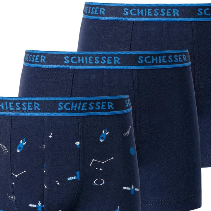 Produktbild Schiesser 9er Pack Kids Boys 95/5 Organic Cotton Shorts / Pants (128, 9er Pack)