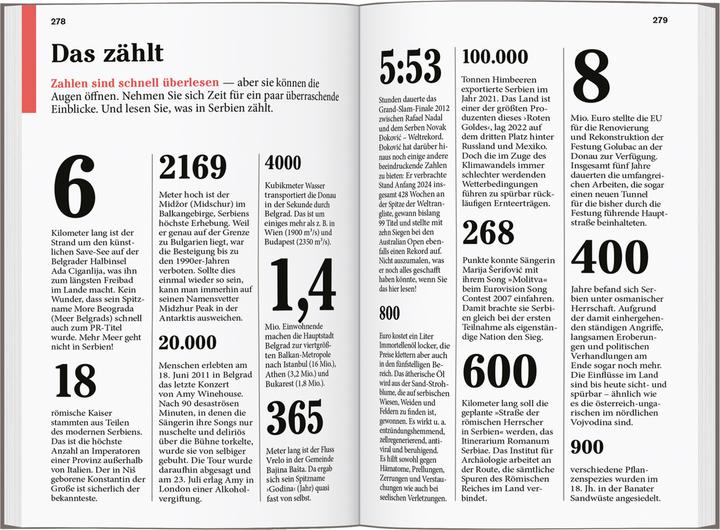 Nutritional values and ingredients Reise-Taschenbuch Reiseführer Serbien