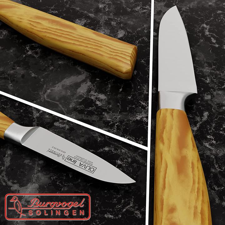 Image du produit Burgvogel Solingen Couteau à légumes 9cm, Oliva Line (9 cm)