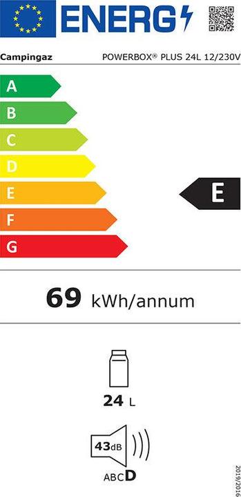 Label énergétique Campingaz Powerbox Plus (24 l)