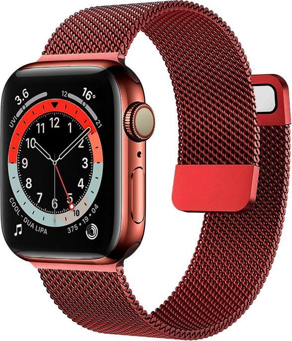 Produktbild EKO Uhrenarmband Milanese-Typ Rot (Edelstahl)