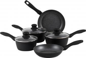Immagine prodotto Russell Hobbs RH02814EU7 Set di padelle in marmo metallizzato 5 pezzi (Set di pentole e padelle da cucina, Ceramica)