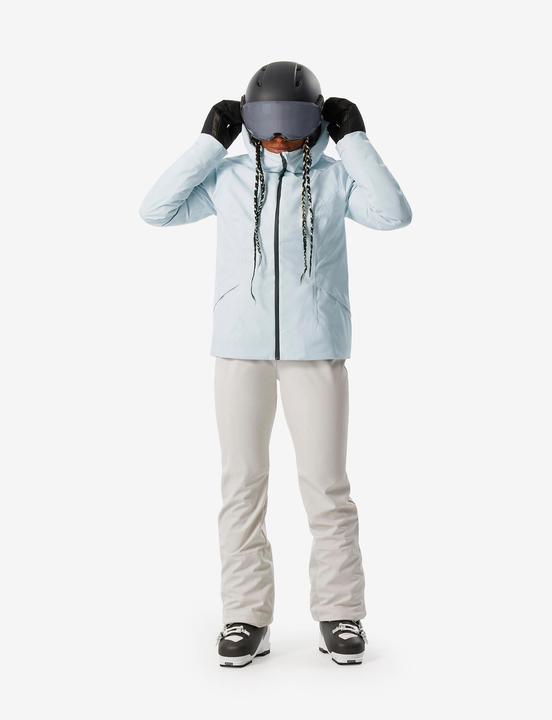 Actual product image Wedze Ladies' ski trousers warm and close-fitting - 500 beige (34)