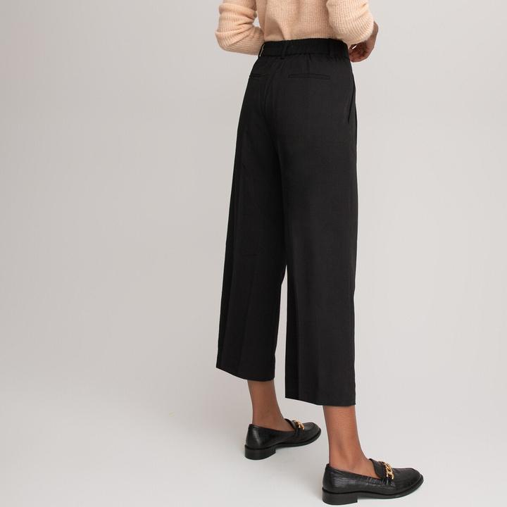 Actual product image La Redoute Collections Wide pleat trousers (32)
