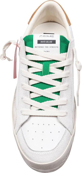 Produktbild Crime London Crime leather sneakers white and green color (44)