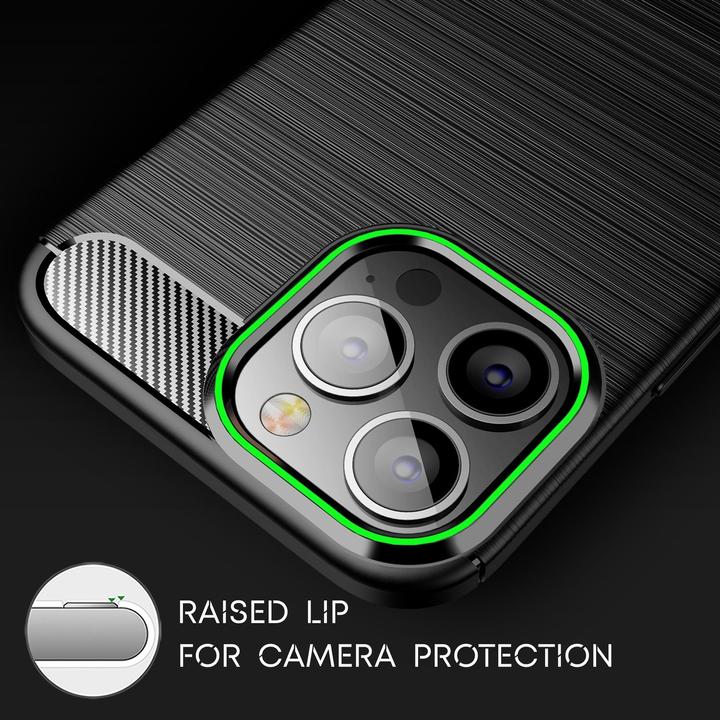 Actual product image Nalia Carbon look silicone cover (Apple iPhone 14 Pro)