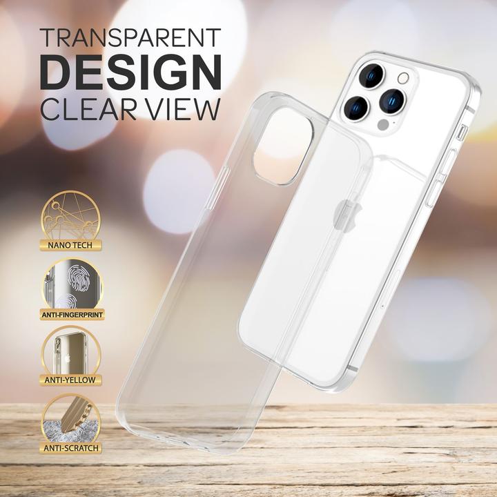 Image du produit Nalia Étui en silicone transparent clair (Apple iPhone 14 Pro Max)