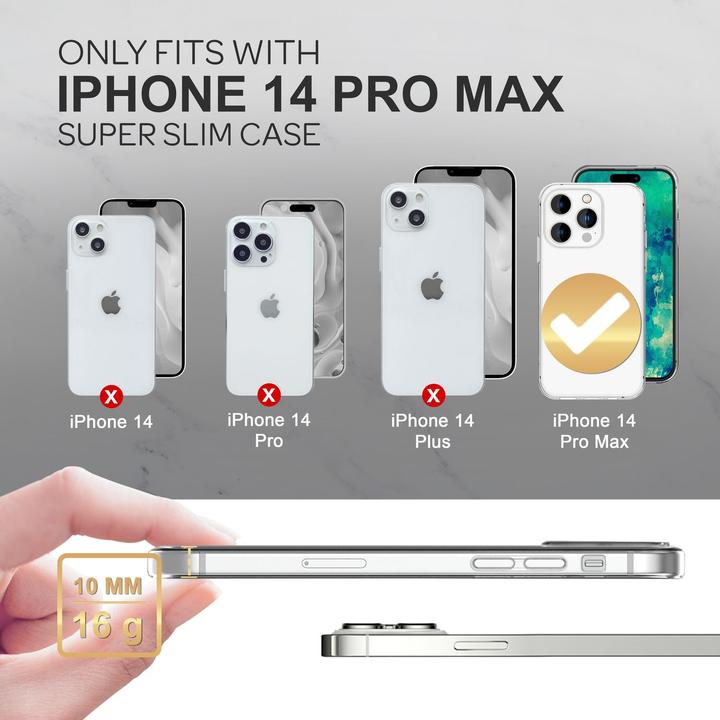 Image du produit Nalia Étui en silicone transparent clair (Apple iPhone 14 Pro Max)