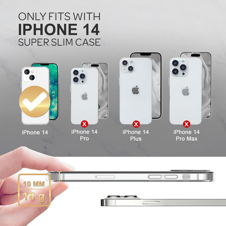 Produktbild Nalia Klare Transparente Silikon Hülle (Apple iPhone 14)